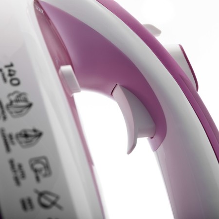 Iron Brayer 4006br, 2400 W, 280 ml, ceramic sole, 25 g/min, 280 ml, white-pink-9