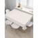 Tables on the table "Flower sketches", rectangular, oxford, size 120x145 cm