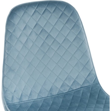 Capri Metal/velor, white/blue 44x52x86 cm stool-5