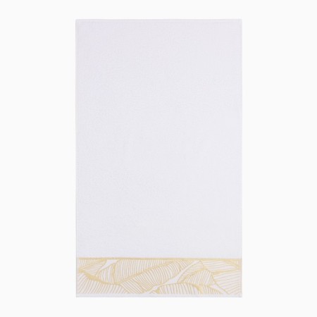 Trick Love Life "Leaves" 70*140 cm, white, 100% HL, 360 g/m2-2