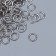 The basis for creativity Metal "Practical ring" set 200 pcs d = 0.7 cm 1x1 cm