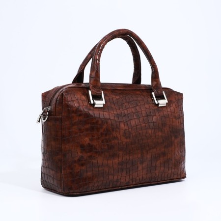 Olivi-sakvoyzh bag on lightning, long belt, brown color-2