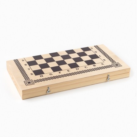 Board game 3 in 1: backgammon, checkers, chess, 40 x 40 cm-5