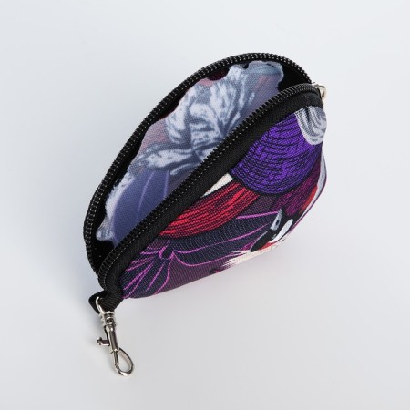 A backpack - a bag, Erich Krause, a wallet from textiles, artificial leather, purple color-5