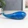 Souvenir Glass "Blue Whale" under the Muranian glass 9x7x20 cm
