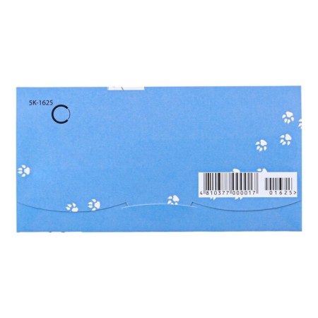 Money envelope "Happy Birthday!" blue background, dog, 8.5 x 17 cm-2