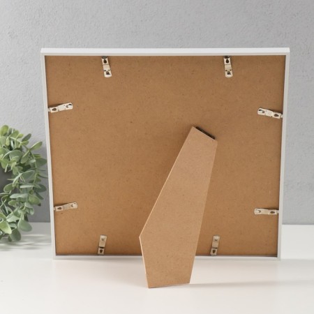 Photo frame plastic LIDA 30x30 cm white (plastic screen)-3