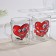 Glass mug "Love at first sight", 200 ml, mix