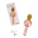 Portable karaoke microphone, 5 watts, 1200 mAh, LED, pink-golden