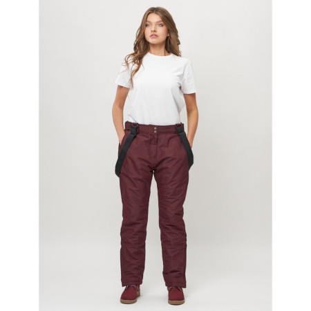 Semi -combinezone ski female, burgundy color, size 56-4