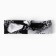 Women's scarf, white/black color, size 53-53