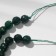 Beads on threads Char № 7.5 facet "Agat Zeleny", 48 beads