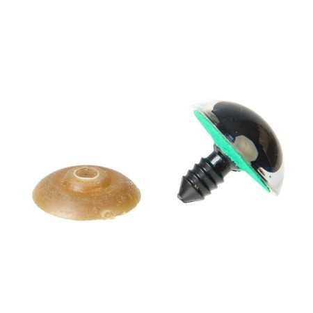 Rifle eyes with plugs, "sparkles" set 20 pcs, size 1 pcs: 2.2 cm, green color-1