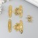 Castle Metal for the casket "Pattern" gold set 2 pcs 2.3x3.3 cm