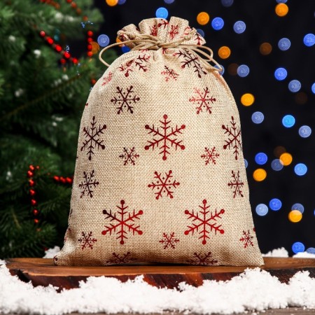 Gift bag from the canvas "Snowflakes", 20 x 28 cm