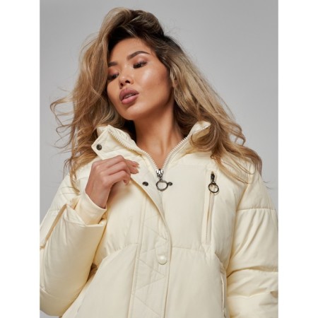 Winter jacket, size 42, beige color-12