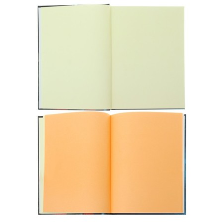 Sketchbook A5, 80 sheets "cat", hard cover, tinted block 120 g/m² (5 colors of 16 sheets)-1