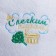 Bath cap with embroidery "with light steam"