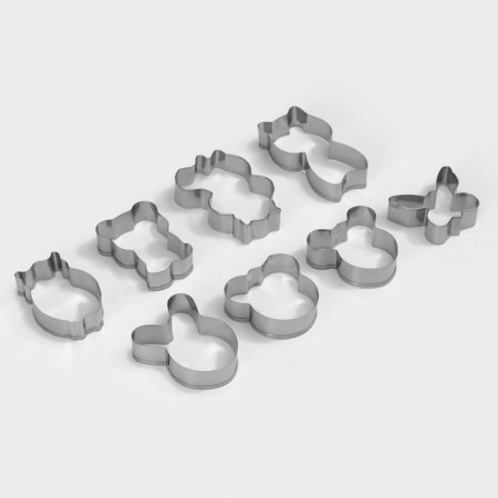 A set of forms for cutting the cookies of the “animals”, 8 objects, 14 × 14 cm-1