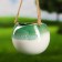 Suspended pot "Round" green, 11x11x9cm