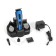 Sakura SA-5523BL hair trimmer, 10 nozzles, battery, black and blue
