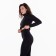 Female thermal underwear (leggings), black color, size 42-44 (s)