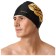 Hat of swimming adult onlytop, fabric, girth 54-60 cm, black color