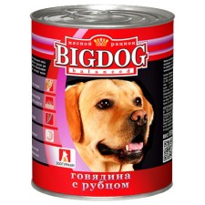 Wet Big Dog food for dogs, beef/scar, railway, 850 g
