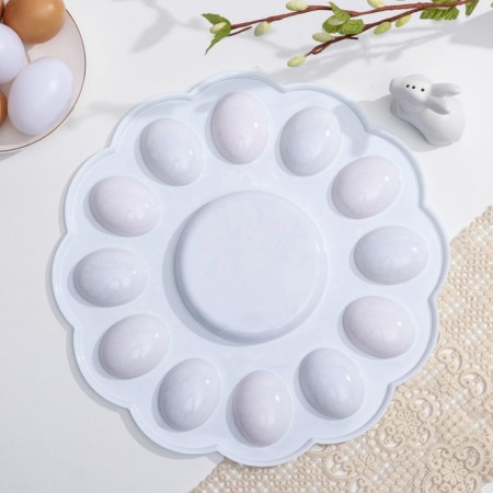 Easter stand for 12 eggs and kulich "Rabbit", 30 x 30 cm.-5