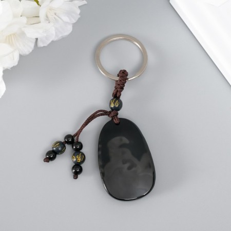 Plastic keychain "Guardian of the natal buddha - hollow Bodhisattva" h = 10.5 cm-2