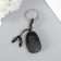 Plastic keychain "Guardian of the natal buddha - hollow Bodhisattva" h = 10.5 cm