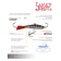 Балансир Lucky John NORDIC 4 + тройник, 4 см, цвет 12HRT блистер