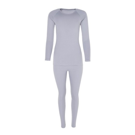 Women's thermal underwear (longshit, leggings), light gray color, size 52-7