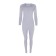 Women's thermal underwear (longshit, leggings), light gray color, size 52