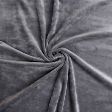 Velur flap, on a knitted basis, gray 100 × 180 cm, 80% cotton, 20% p/e
