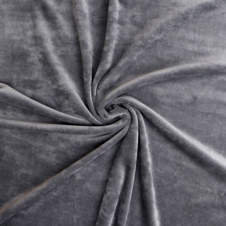 Velur flap, on a knitted basis, gray 100 × 180 cm, 80% cotton, 20% p/e