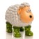 Garden figure "Sheep in boots" 33x66x52cm