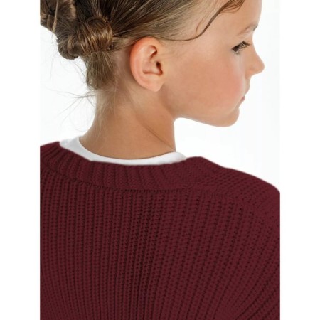 Кардиган для девочки Amarobaby Knit, рост 104 см, цвет бордовый-10