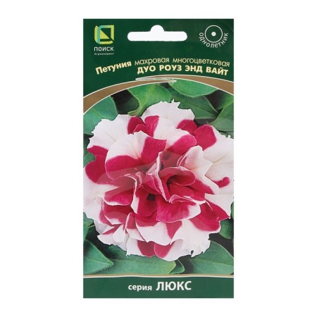 Flowers of petunias Tensor multi -flowered "Duo Rose and White" 10 pcs