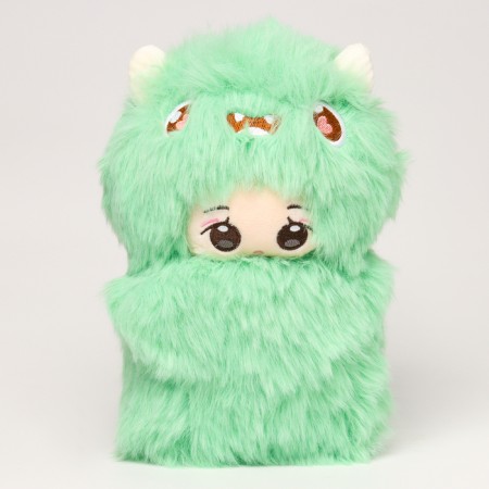 Soft toy "Doll" in a costume costume, 22 cm, green color-1