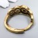 Souvenir brass "Cash ring - five emperors" 2.1x2.1 cm