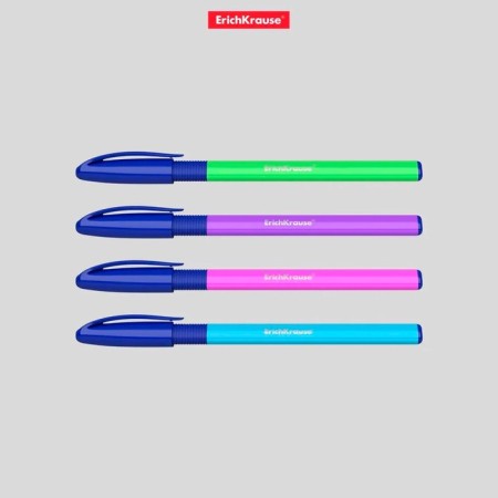 Ballic handle Erichkrause U-109 Neon Stick & Grip. Node 1.0 mm, Tround -sided mixing body, blue ink-4