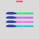 Ballic handle Erichkrause U-109 Neon Stick & Grip. Node 1.0 mm, Tround -sided mixing body, blue ink