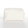 Cosmetic bag at the lightning textura, white color