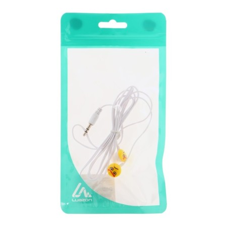 Luazon headphones "Smiley" LN-1, vacuum, yellow-white-2
