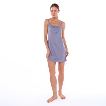 Night shirt female, gray color, size 44