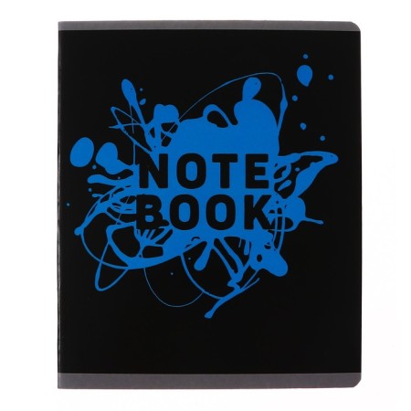 A notebook of 48 sheets in the cage "neon spray", cover coated cardboard, selective varnish, unit 60 g/m2, 5v mix-5