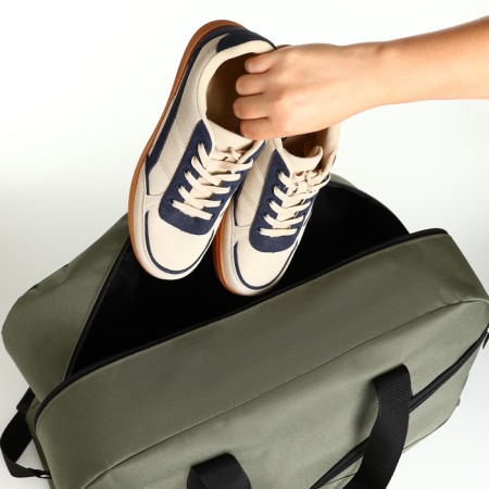 Road bag, textura, large size, green color-5