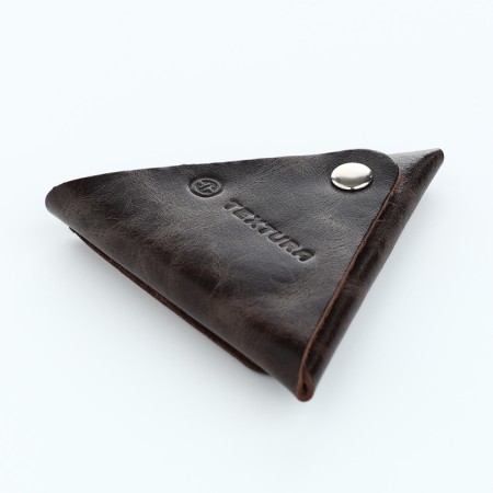 Monetnik on the button, Textura, brown color-3