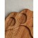Board for feeding the author "Tiger's paw", 19 × 22 × 2 cm, natural oak